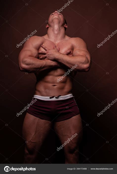 Fitness Male Model Studio Stock Photo By Vishstudio 394173488