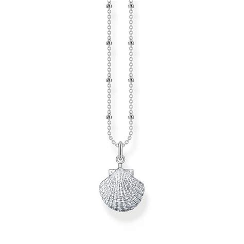 Thomas Sabo Clam Shell Necklace Silver Watchshop