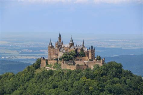 Aerial View of Hohenzollern Castle in Germany Editorial Image - Image ...