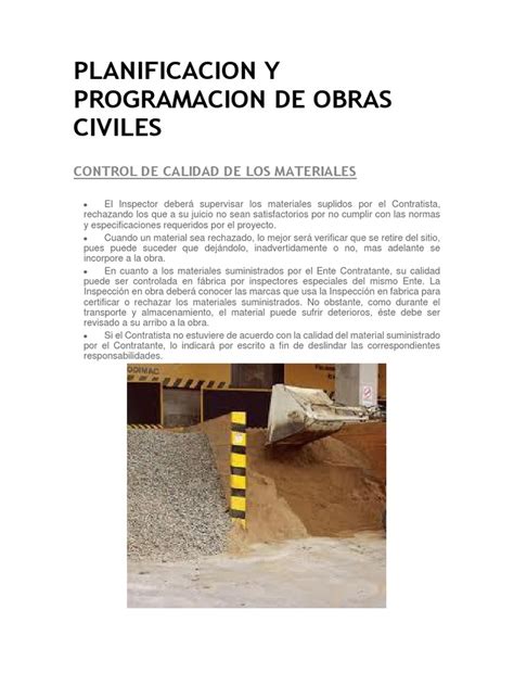 Planificacion Y Programacion De Obra Pdf Flujo De Efectivo Desviación Estándar