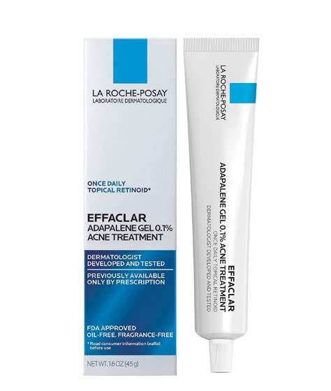 La Roche Posay Usa Effaclar Adapalene Gel Topical Retinoid For