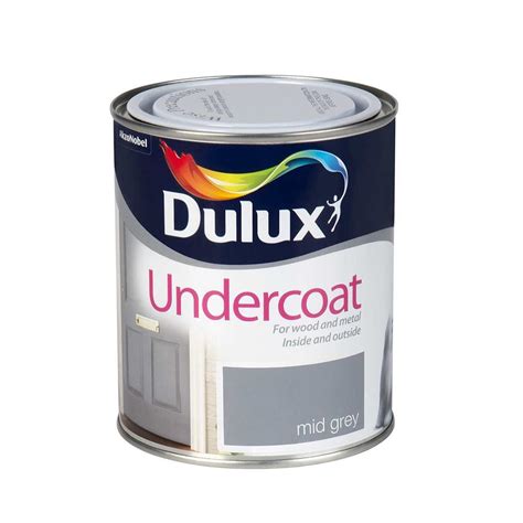 Dulux 750ml Undercoat Mid Grey 5084420 Heavins Ie