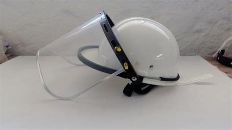 Protector Facial Casco Adaptador Y Mica Transparente Careta Mercado