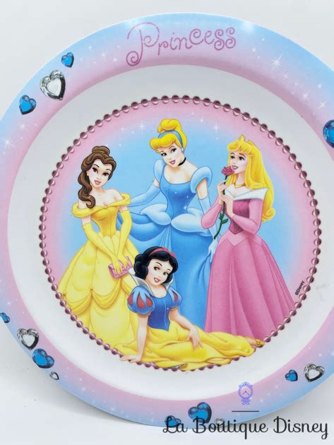 Assiette Plastique Belle Cendrillon Aurore Blanche Neige Princess