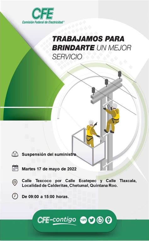 Cfe Da A Conocer Las Zonas De Quintana Roo Con Cortes De Luz El Martes