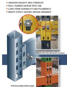 T Bolt Pallet Rack Beam Connection Details