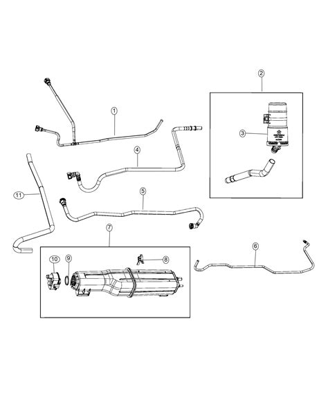 Ram 1500 Bundle Tube Assy Fuel Line Fuel Vapor 52030442aa Chrysler Jeep Dodge City