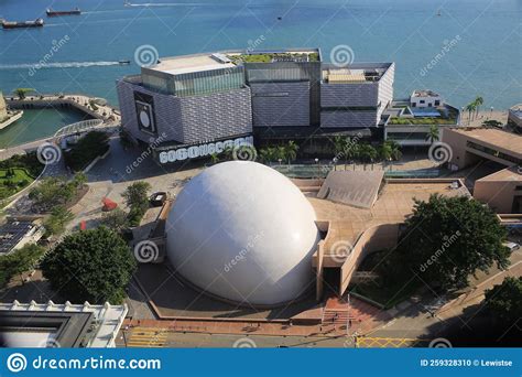 Hong Kong Space Museum in Aerial View Editorial Image - Image of ...