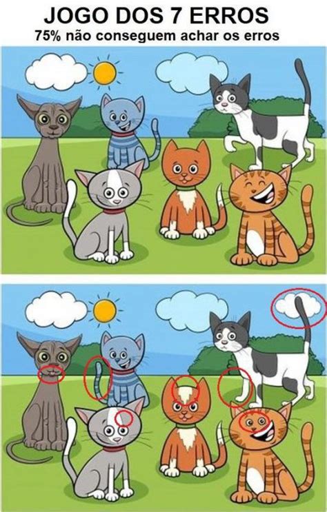 Jogos Online 7 Erros Gratis - Jogo dos 7 erros: Os Gatinhos - Gênio Quiz: Jogos, Testes e Quizzes ...