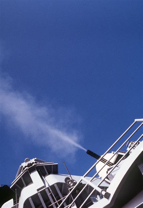 A Mark Phalanx Mm Close In Weapons System Is Fired During Gunnery