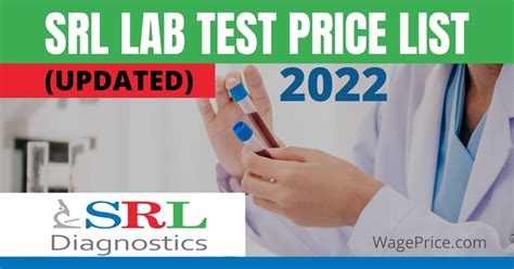 Srl Lab Test Price List 2025 Updated