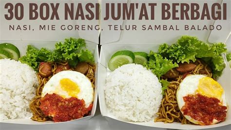 Jumat Berbagi MENU ENAK SEDERHANA NASI MIE GORENG TELUR SAMBAL