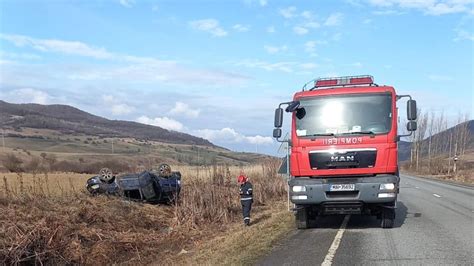 Accident grav pe DN 15A în Bistrița Năsăud între două autoturisme