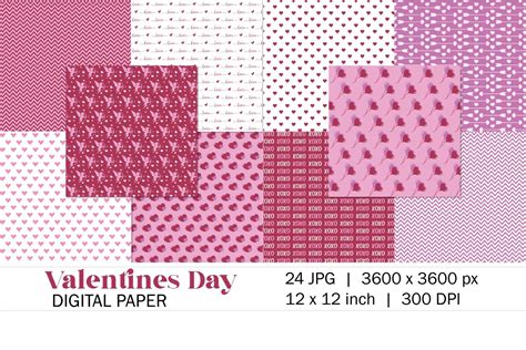 Valentine S Day Digital Paper By Newsvgart Thehungryjpeg