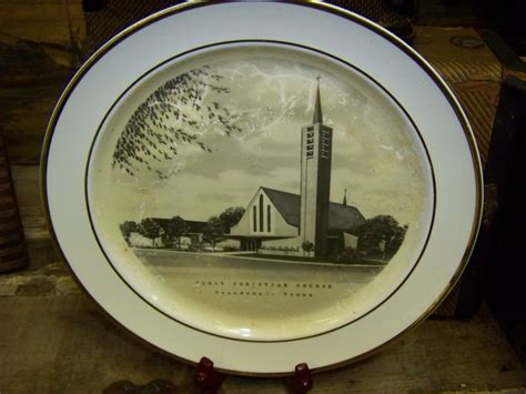 Old Church Plate First Christian Church Plate Pasadena Texas