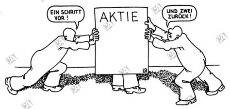 Ein Schritt vor und zwei zurück CARTOON ARCHIV