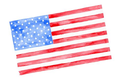 Watercolor American Flag By Cornercroft Thehungryjpeg