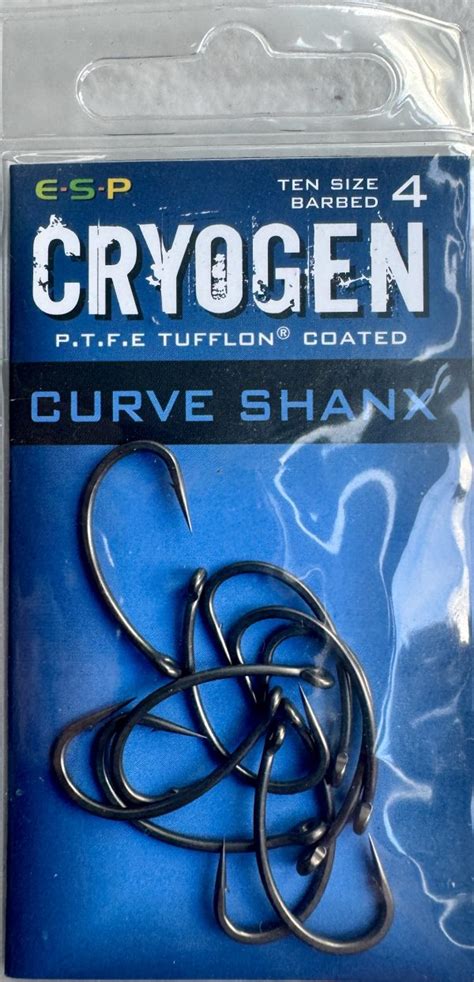 Cryogen Curve Shanx Size4 Micro Barb Qty 10 Per Pack