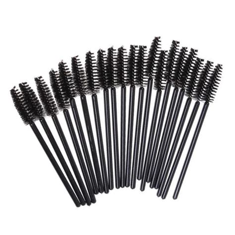 Disposable Mascara Wand Spoolie Lash Brushes Black 50 Pieces Beauty Pro Supplies Canada