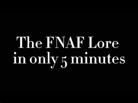 FNaF Lore In 5 Minutes Gacha YouTube