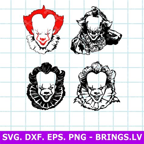 Pennywise SVG | Pennywise Scary Face SVG | Horror Movie Killer SVG