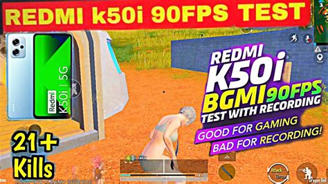 Redmi K50i Bgmi Smooth 90fps Test With Recording Redmi K50i Bgmi