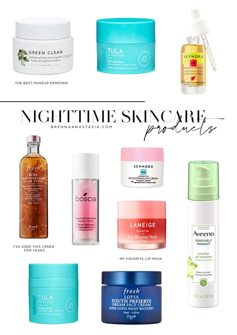 My Simple Nighttime Skincare Routine Brenna Anastasia