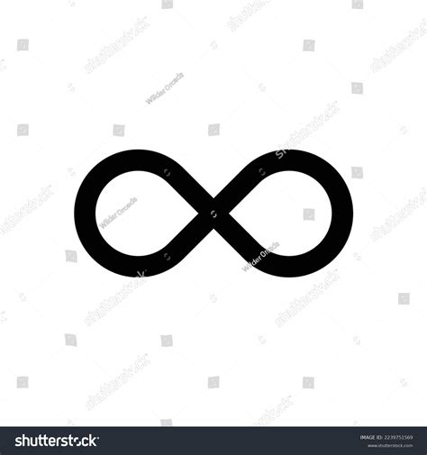 Infinity Symbol Silhouette Eternal Limitless Endless Stock Vector Royalty Free 2239751569