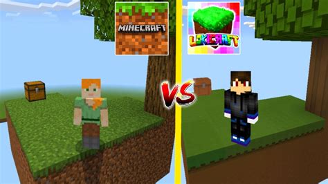 Lokicraft SKYBLOCK Vs Minecraft PE SKYBLOCK Lokicraft Vs MCPE YouTube