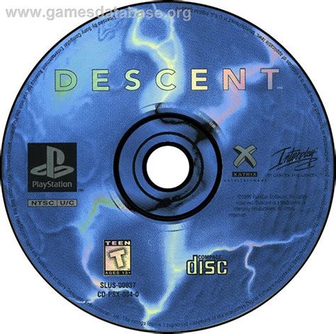 Descent Sony Playstation Artwork Disc