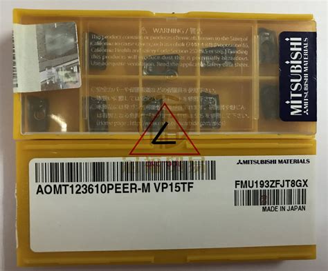 Aomt Peer M Vp Tf Pcs Original Mitsubishi Milling Insert