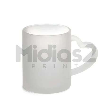 Caneca de Vidro Jateada para Sublimação Livesub Envio Rápido