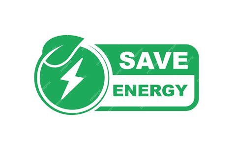 Premium Vector Save Energy Symbol Energy Icon With Green Leaf Eco