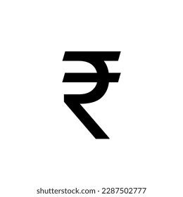 Indian Rupee Currency Symbol Inr Money Stock Illustration