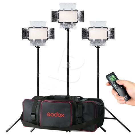 Changeable Version Godox 308C II 3X LED 308C Photo Studio Video ...