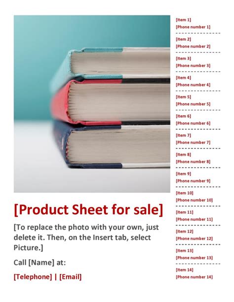 34 Product Sell Sheet Templates Free Templatelab