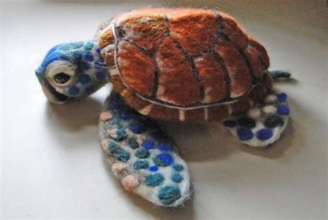 Sea Turtle On Behance Felt Turtle Needle Felting Projects Needle