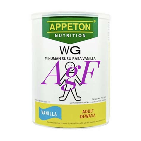 Jual Appeton Weight Gain Adult Vanilla 450 G Atau Gram Biomed