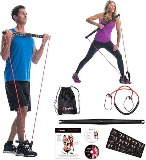 Bodygym Core System Portable Home Gym Resistance Trainer All In One Band Bar Kit