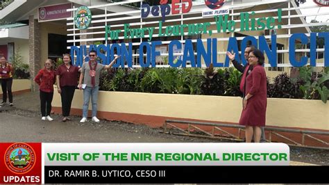 regional director dr ramir barberan uytico visits sdo canlaonpart