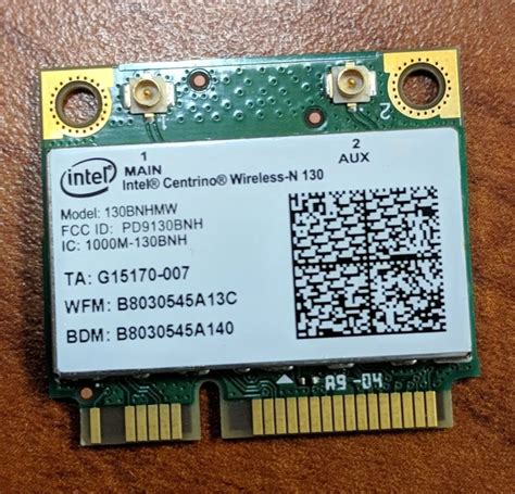 Card For Intel 130bnhmw Centrino Wireless N 130 Bluetooth Mini Pci E