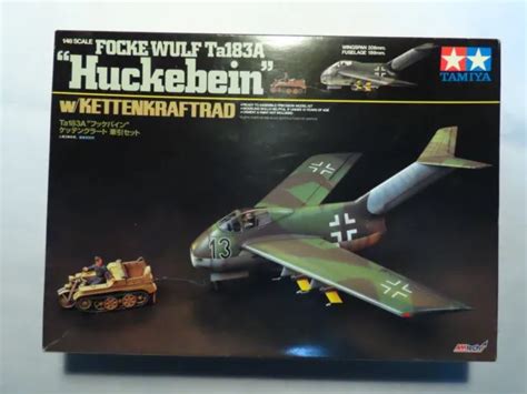 TAMIYA AMTECH 1 48 FOCKE WULF Ta183A Huckebein W KETTENKRAFTRAD