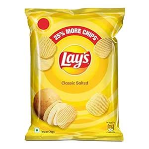 Lay S Potato Chips G Classic Salted Flavour Crunchy Chips Snacks