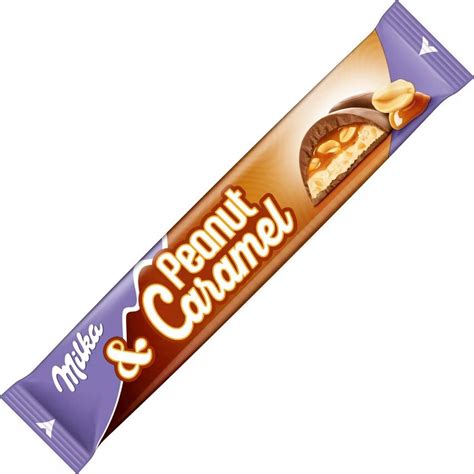 Шоколад молочный MILKA с арахисом в карамельной начинке, 37г - купить с ...