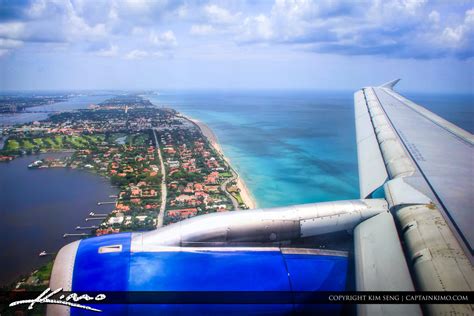 Airplane Over West Palm Beach Landing at PBI | HDR Photography by ...