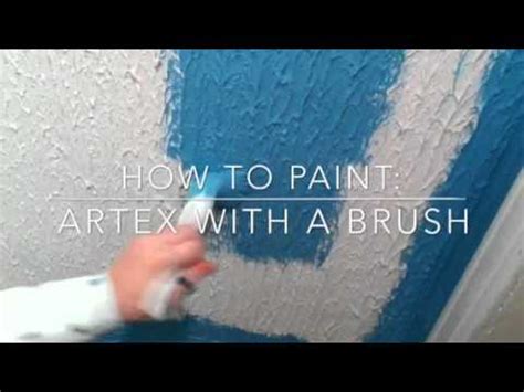 Painting Decorating How To Paint Artex With A Brush YouTube