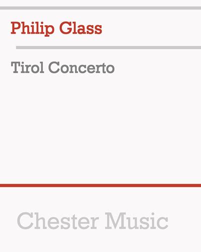 Tirol Concerto Sheet Music By Philip Glass Nkoda Free 7 Days Trial