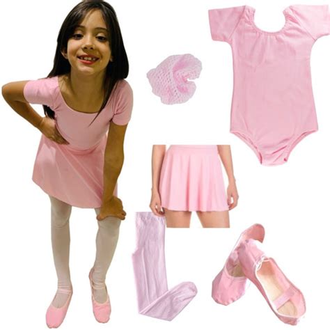 Conjunto De Bal Roupa De Ballet Lindo Kit Completo Pe As