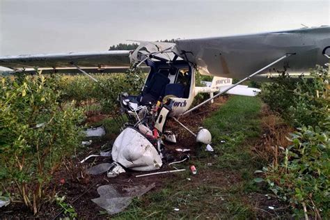 Prywatny Samolot Rozbi Si Ko O Bia Obrzeg W Pilot Zabrany Do Szpitala