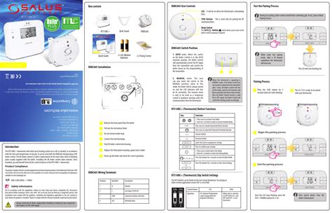 Salus Controls Rt Bc Thermostat For Efficient Heating Boiler Control